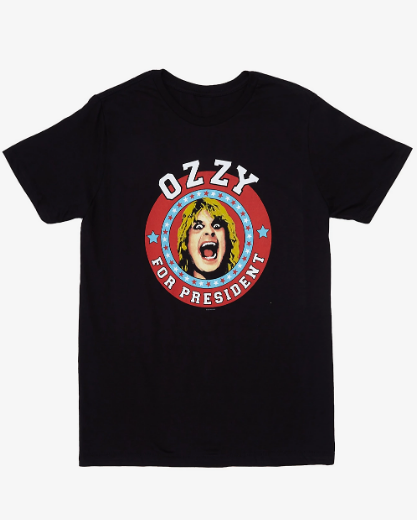 ozzy for president t shirts